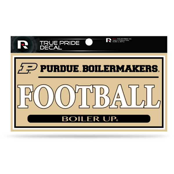 Wholesale Purdue 3" X 6" True Pride Decal - Football (Alternate)