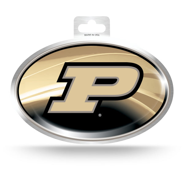 Wholesale Purdue Metallic Oval Sticker
