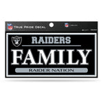 Wholesale Raiders 3" X 6" True Pride Decal - Family