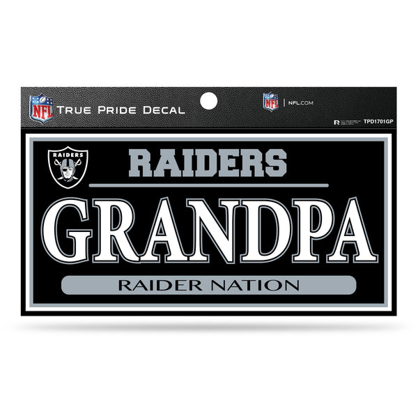 Wholesale Raiders 3" X 6" True Pride Decal - Grandpa