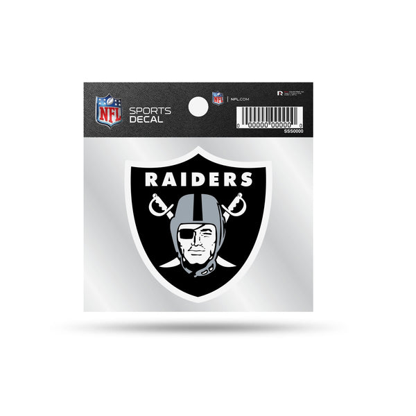 Wholesale Raiders 4"X4" Clear Backer Decal