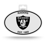 Wholesale Raiders Black And White Oval Sticker