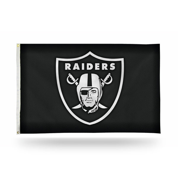 Wholesale Raiders - Carbon Fiber Design - Banner Flag (3X5)