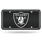 Wholesale Raiders - Carbon Fiber Design - Metal Auto Tag