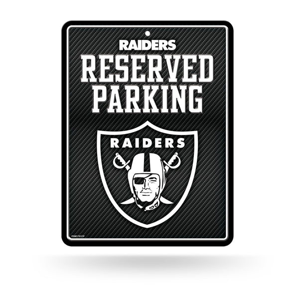 Wholesale Raiders - Carbon Fiber Design - Metal Parking Sign