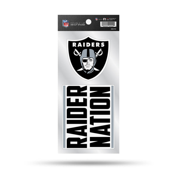 Wholesale Raiders Double Up Die Cut Sticker