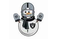 Wholesale Raiders Snowman Shape Cut Pennant