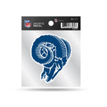Wholesale Rams Clear Backer Decal W/ Retro Logo (4"X4")
