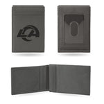 Wholesale Rams Laser Engraved Gray Front Pocket Wallet