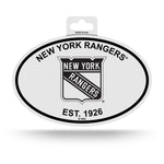 Wholesale Rangers - NY Black And White Oval Sticker