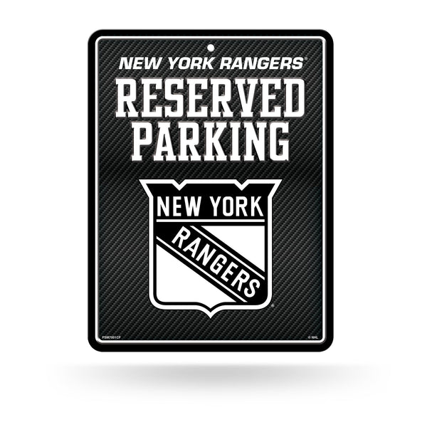 Wholesale Rangers - Ny - Carbon Fiber Design - Metal Parking Sign