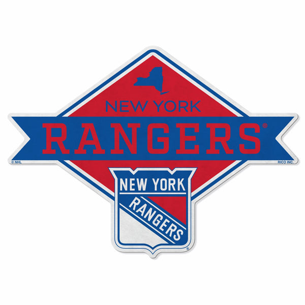 Wholesale Rangers - Ny Shape Cut Logo With Header Card - Diamond Design