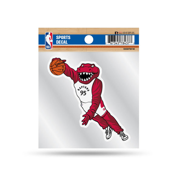 Wholesale Raptors Clear Backer Decal W/ Mascot Logo (4"X4")