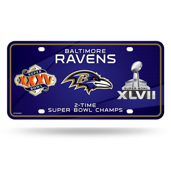 Wholesale Ravens 2 Time Super Bowl Champ Metal Tag