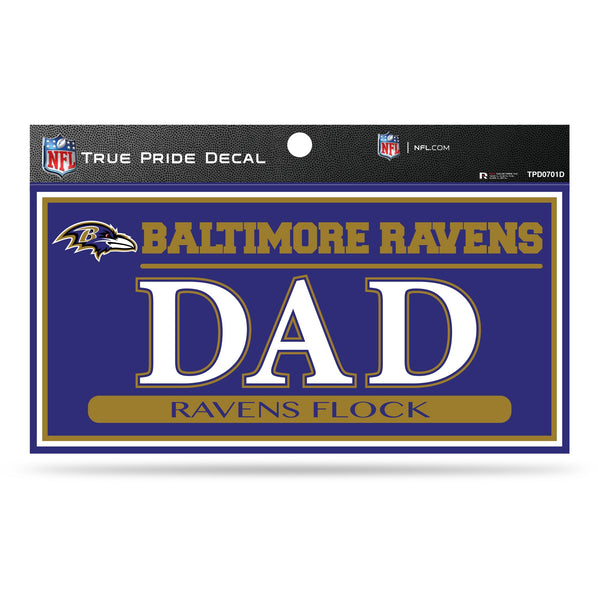 Wholesale Ravens 3" X 6" True Pride Decal - Dad