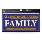 Wholesale Ravens 3" X 6" True Pride Decal - Family