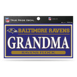 Wholesale Ravens 3" X 6" True Pride Decal - Grandma