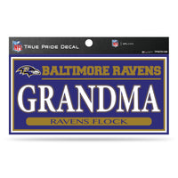 Wholesale Ravens 3" X 6" True Pride Decal - Grandma