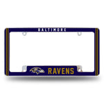 Wholesale Ravens Alternate Design All Over Chrome Frame - Bottom Oriented