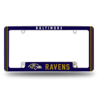 Wholesale Ravens Alternate Design All Over Chrome Frame - Bottom Oriented