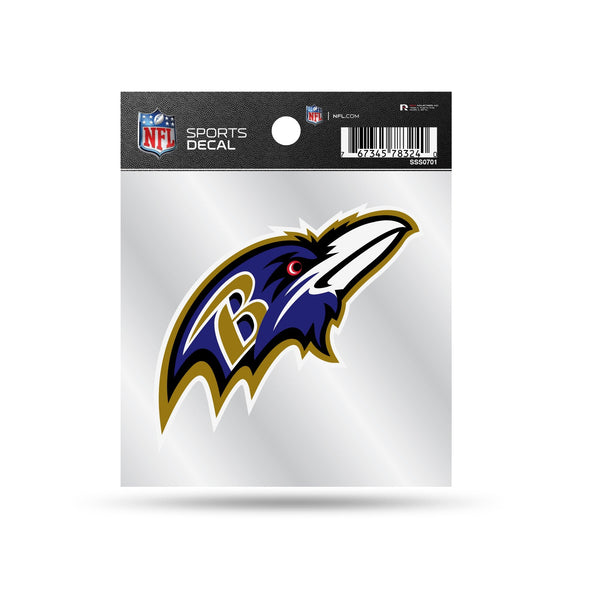 Wholesale Ravens Clear Backer Decal W/ Primary Logo (4"X4")