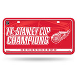 Wholesale Red Wings : 11 Time Stanley Cup Champs Metal Auto Tag