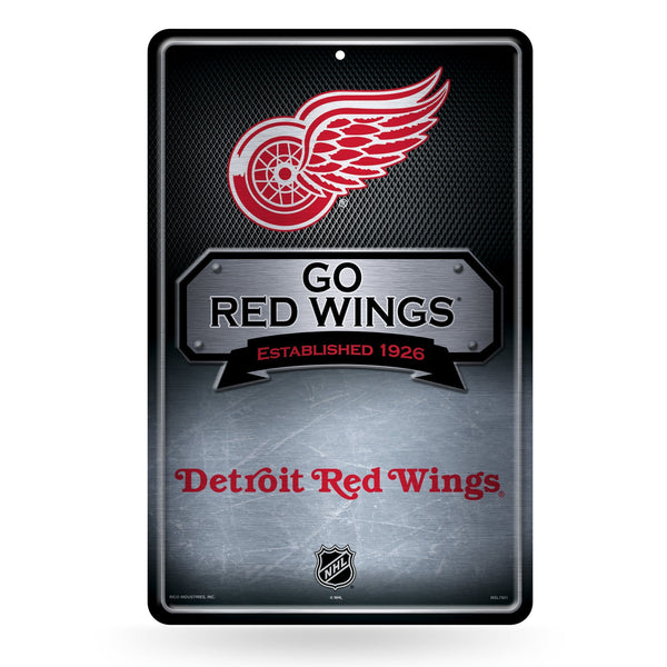 Wholesale Red Wings 11X17 Large Embossed Metal Wall Sign