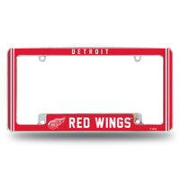 Wholesale Red Wings Alternate Design All Over Chrome Frame - Bottom Oriented