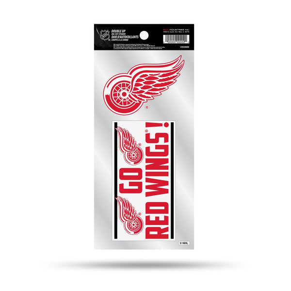 Wholesale Red Wings Double Up Die Cut Sticker