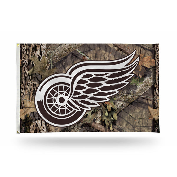 Wholesale Red Wings / Mossy Oak Camo Break-Up Country Banner Flag (3X5)