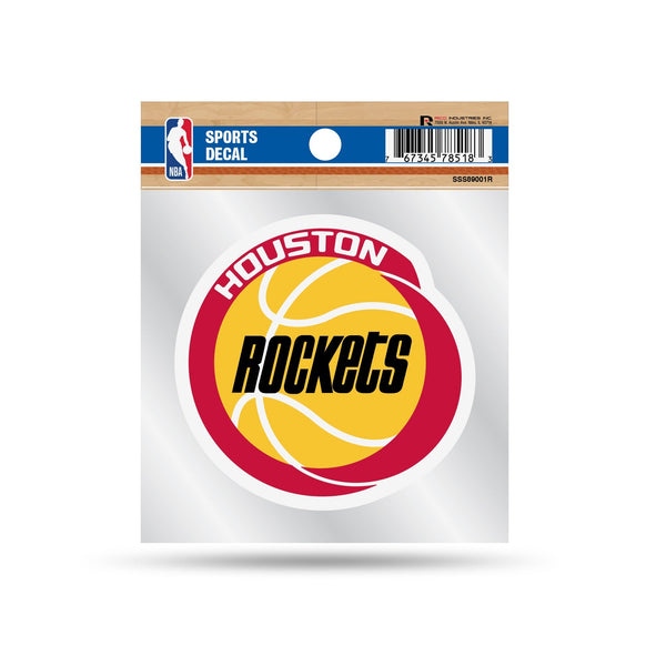 Wholesale Rockets Clear Backer Decal W/ Retro Logo (4"X4")