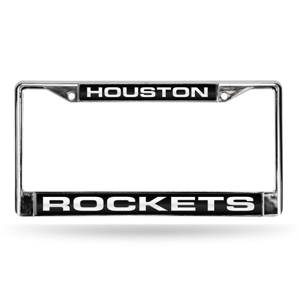 Wholesale Rockets Laser Chrome Frame - Black Background With White Letters
