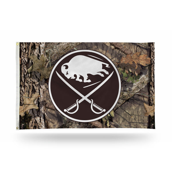Wholesale Sabres / Mossy Oak Camo Break-Up Country Banner Flag (3X5)