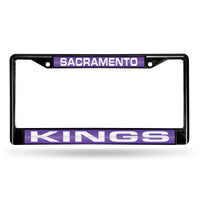 Wholesale Sacramento Kings Black Laser Chrome 12 x 6 License Plate Frame