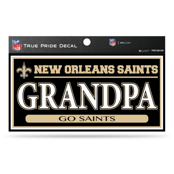 Wholesale Saints 3" X 6" True Pride Decal - Grandpa