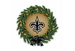 Wholesale Saints Holiday Wreath Shape Cut Pennant