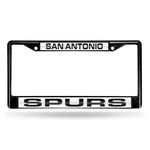 Wholesale San Antonio Spurs Black Laser Chrome 12 x 6 License Plate Frame