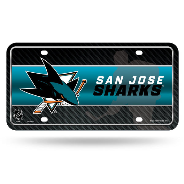 Wholesale San Jose Sharks Metal Auto Tag