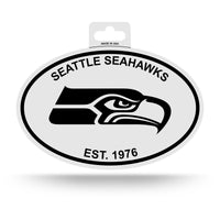 Wholesale Seahawks Black And White Oval Sticker