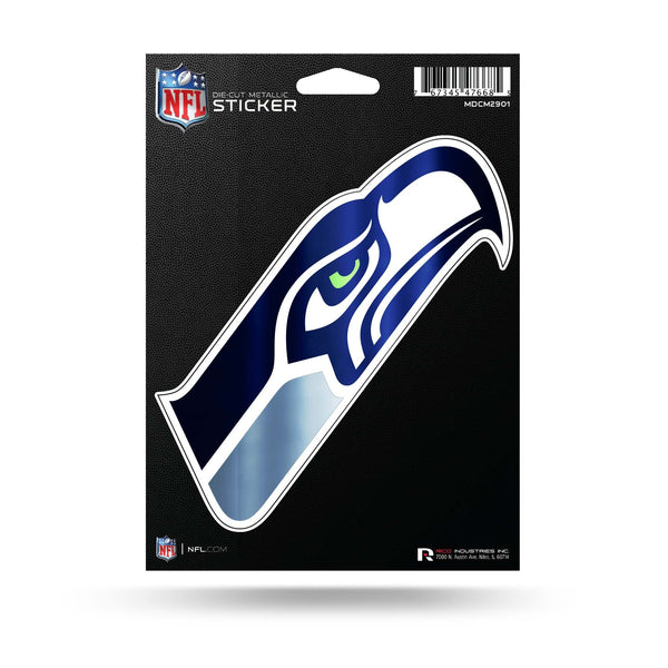 Wholesale Seahawks Die Cut Metallic Sticker