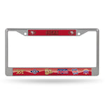 Wholesale SF 49ers 5 Time Super Bowl Champs Chrome Frame