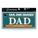 Wholesale Sharks 3" X 6" True Pride Decal - Dad