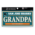 Wholesale Sharks 3" X 6" True Pride Decal - Grandpa