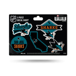 Wholesale Sharks 5-Pc Sticker Sheet