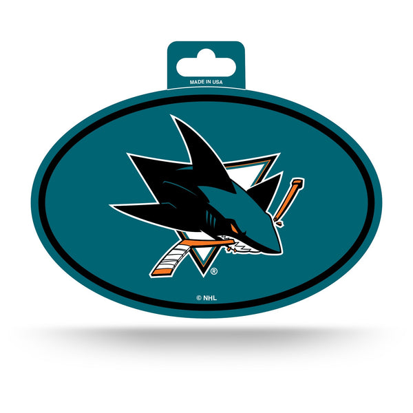 Wholesale Sharks Full Color Oval Sticker