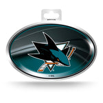 Wholesale Sharks Metallic Oval Sticker