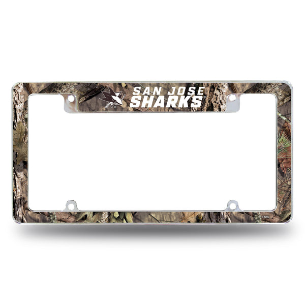 Wholesale Sharks / Mossy Oak Camo Break-Up Country All Over Chrome Frame (Top Oriented)