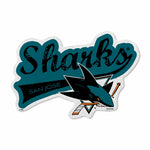 Wholesale Sharks Shape Cut Logo With Header Card - Distressed Design