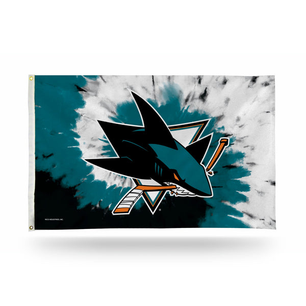 Wholesale Sharks - Tie Dye Design - Banner Flag (3X5)