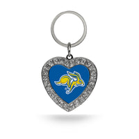 Wholesale South Dakota State Rhinestone Heart Keychain